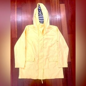Yellow rain jacket